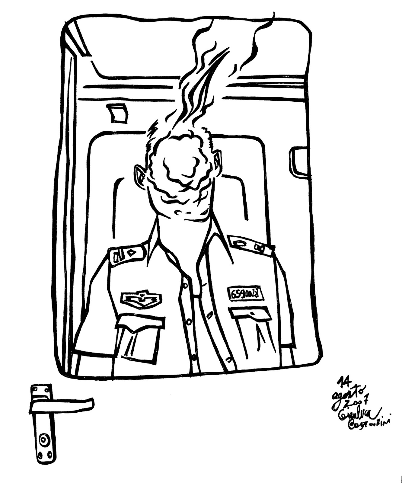 1332x1600 Channeldraw Train Conductor In Smoke - Train Conductor Drawing