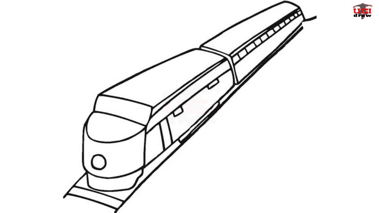 1280x720 How To Draw A Train Easy Step - Train Drawing