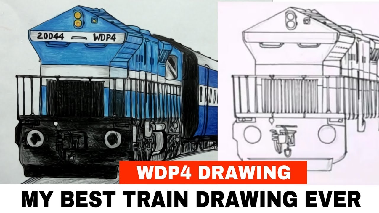 1280x720 My Best Train Drawing Ever Artist Munda - Train Drawing