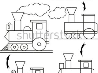 320x240 How To Draw Cartoon Train Drawing Tutorial Children - Train Drawing Cartoon