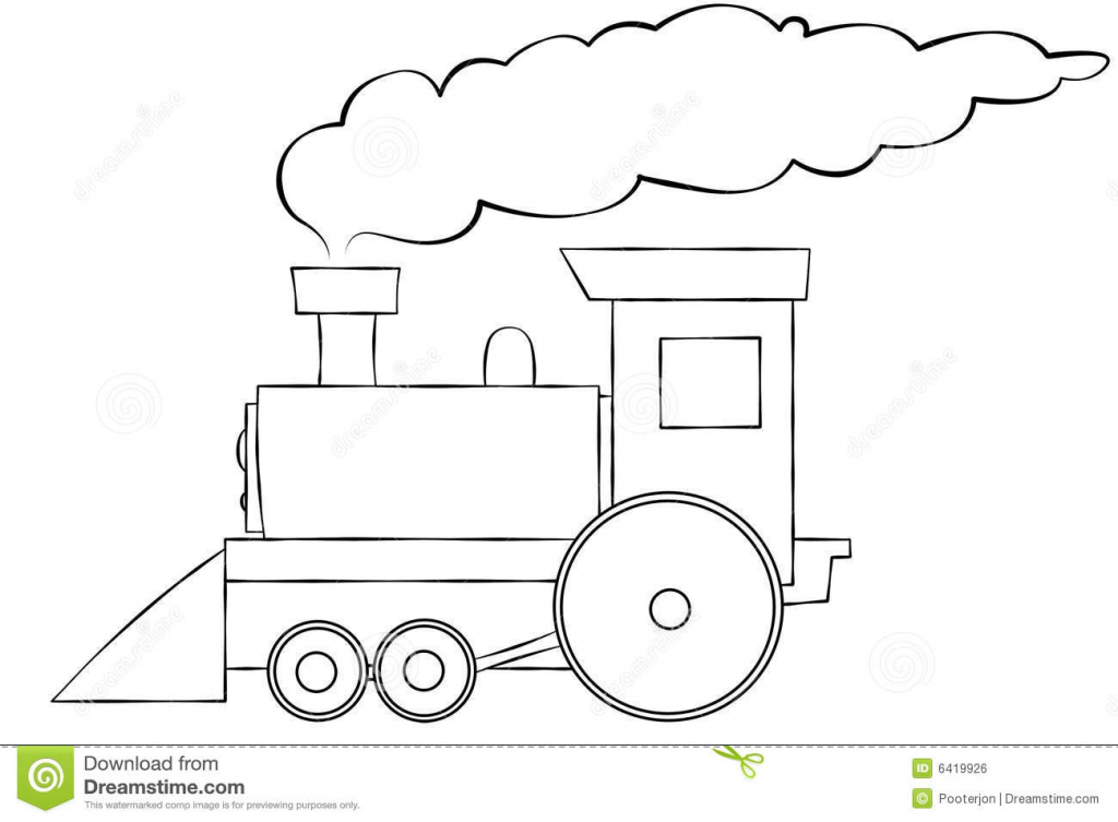 1024x753 Train Drawing For Kids - Train Drawing Cartoon