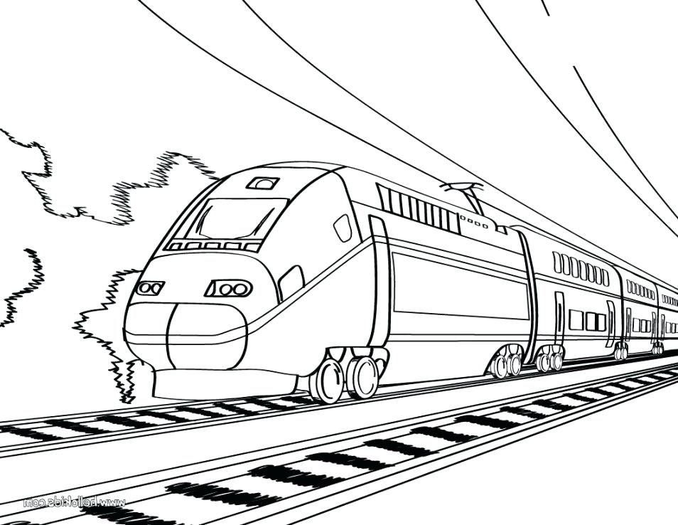 954x738 train pictures to color train outline drawing at free for personal - Train Drawing Easy