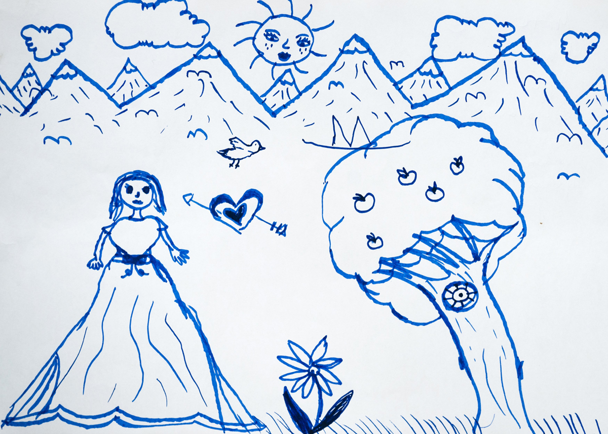 1200x857 migrant children's drawings from hungary train station - Train Drawing For Children