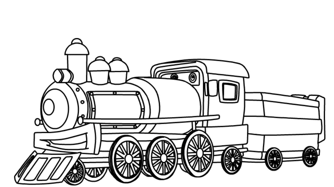 Train Drawing For Children at PaintingValley.com | Explore collection ...