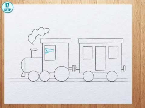480x360 Train Drawing For Kids - Train Drawing For Kids