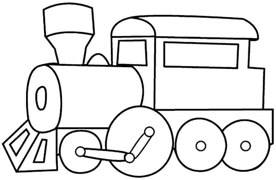922x600 Printable Free Colouring Pages Transportation Train For Kids - Train Drawing For Kids