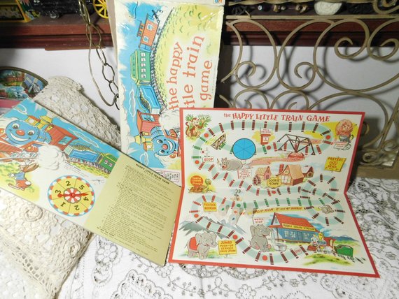 570x428 happy little train game vintage preschooler game etsy - Train Drawing Games