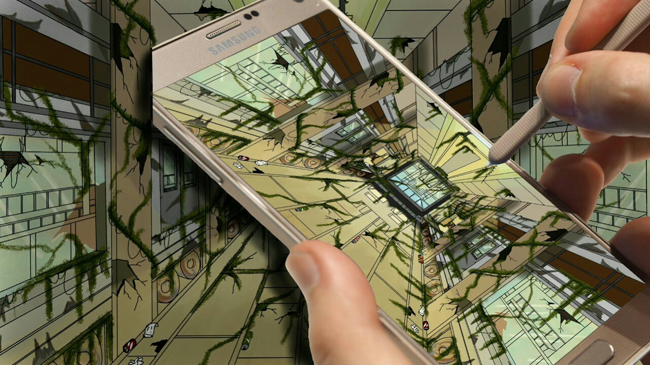 1280x720 How To Draw A Train Station Abandoned W Infinite Painter Drawing - Train Drawing Games