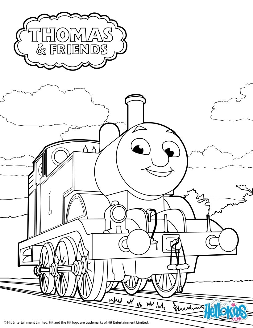 820x1060 Thomas The Tank Engine Coloring Pages - Train Drawing Games