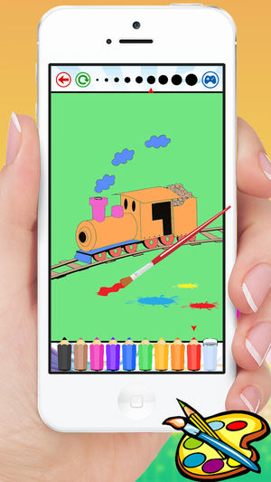 300x533 Train Coloring Book - Train Drawing Games
