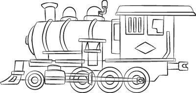 400x191 How To Draw Steam Engines In Steps Inspiration Drawings - Train Drawing Images