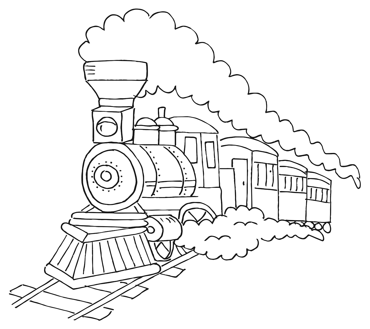 Train Drawing Images at PaintingValley.com | Explore collection of