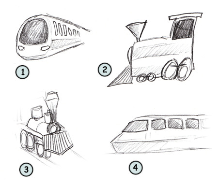 450x383 Drawing A Cartoon Train - Train Drawing Images