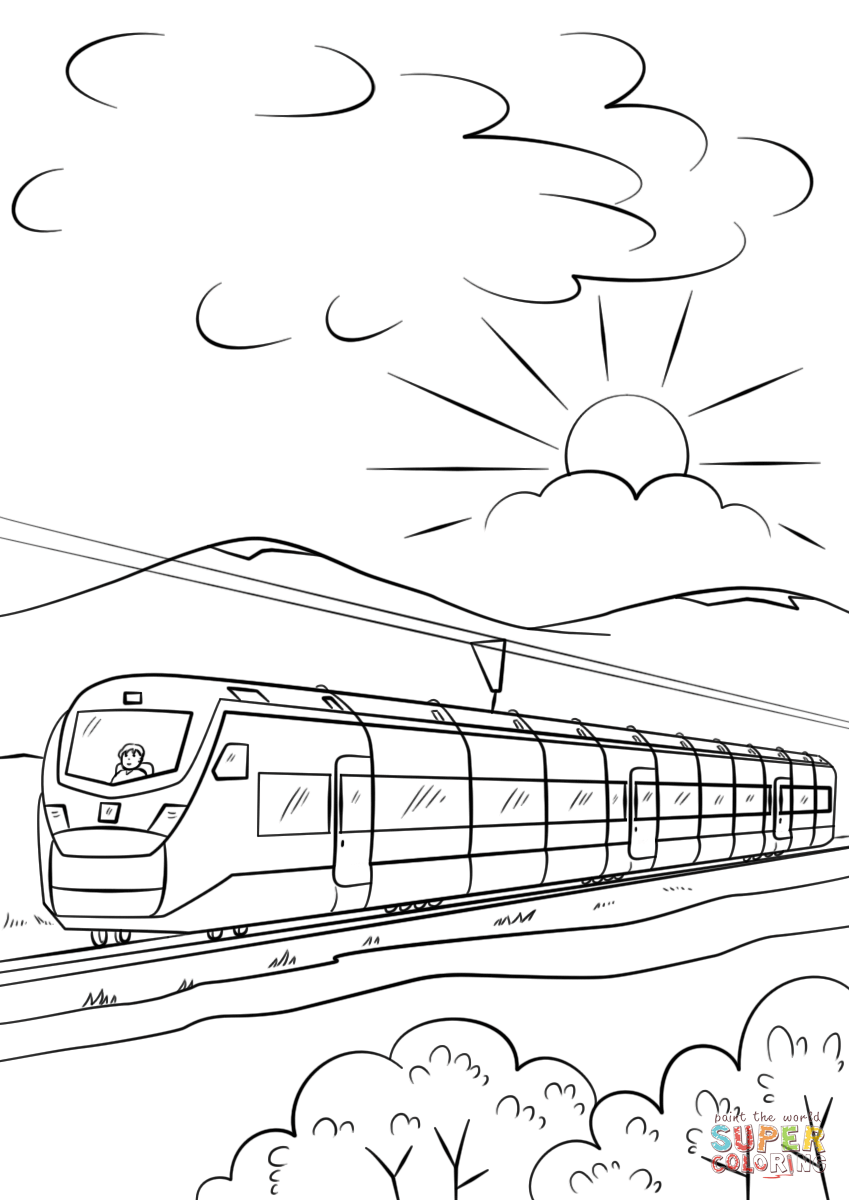 Train Drawing Outline at Explore collection of