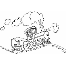 230x230 Top Free Printable Train Coloring Pages Online - Train Drawing Outline