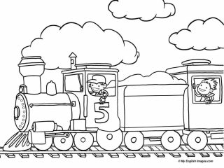 Train Drawing Outline at PaintingValley.com | Explore collection of ...