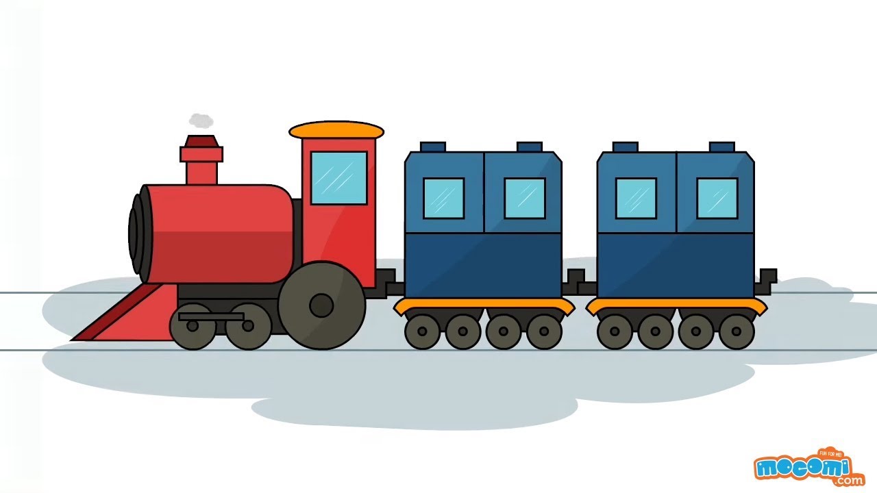 1280x720 How To Draw A Train - Train Drawing Pictures