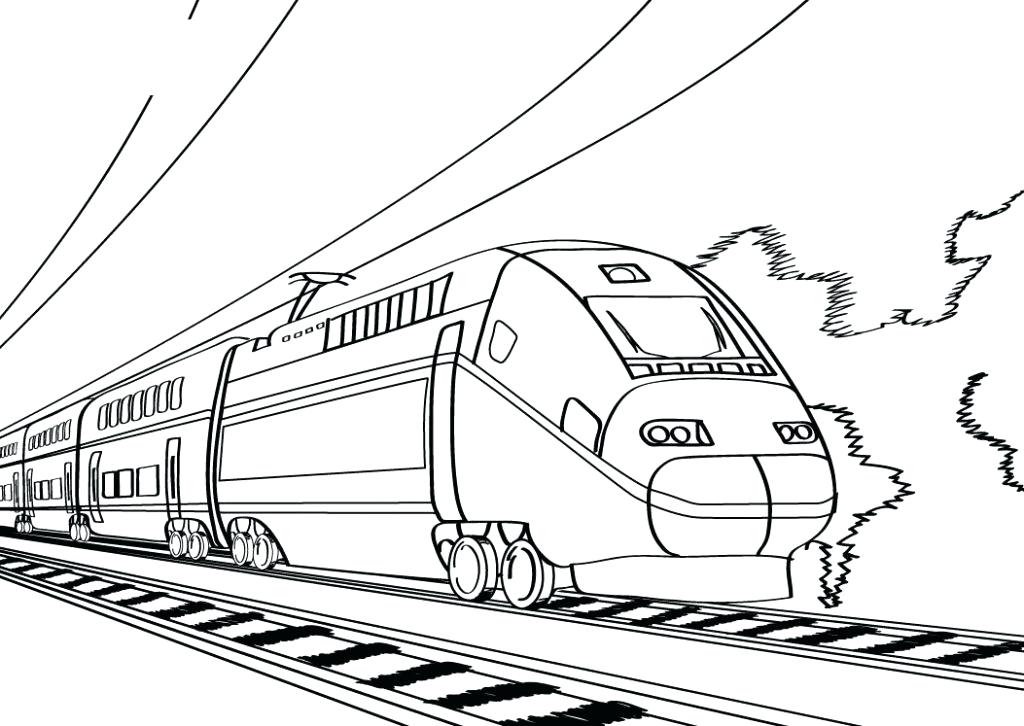 1024x726 Train Drawing High Speed Train For Free Download - Train Drawing Pictures