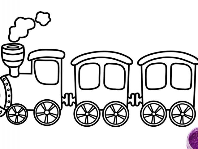 640x480 Train Drawing For Kids - Train Drawing Pictures