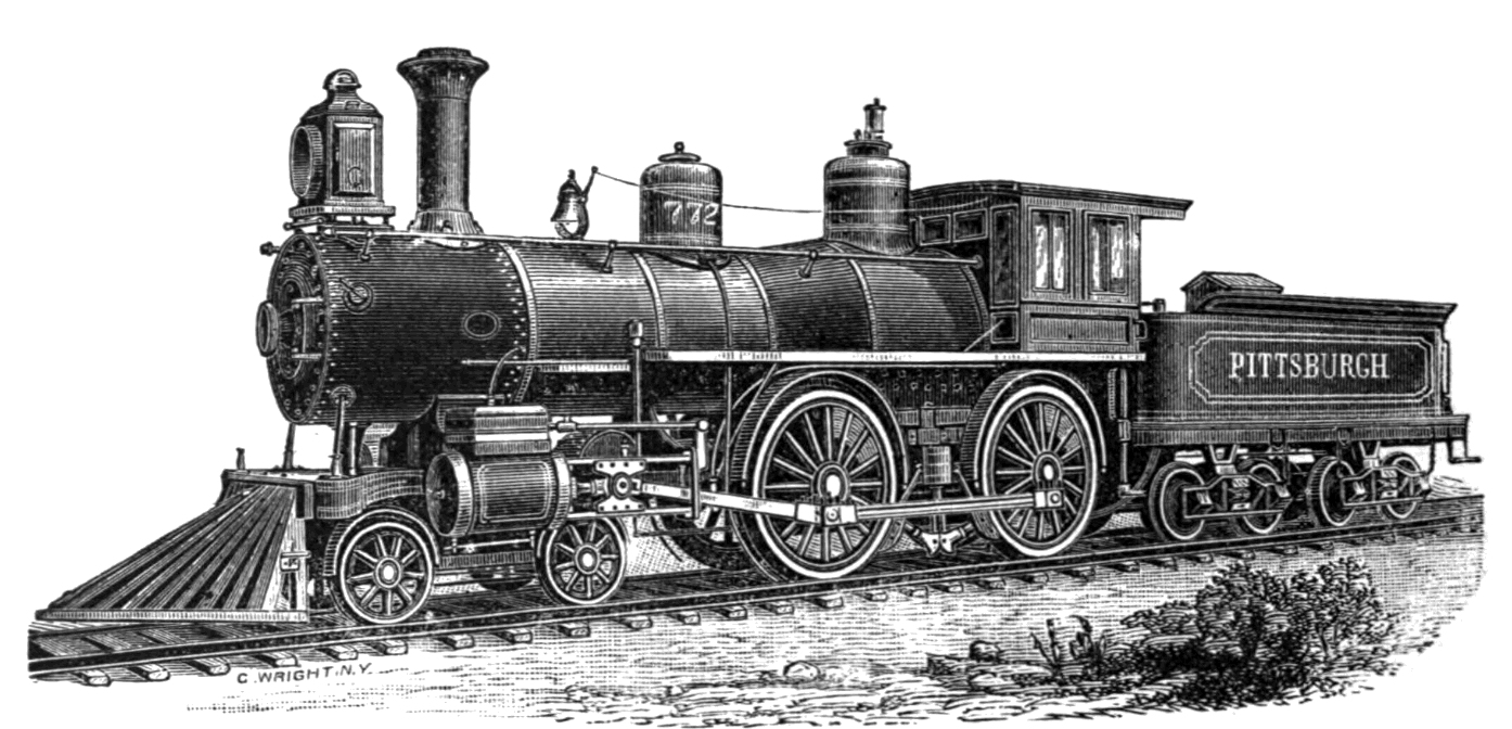 1394x672 Train Drawing Locomotive For Free Download - Train Engine Drawing