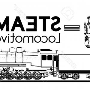 300x300 unique old train engine vector drawing lazttweet - Train Engine Drawing