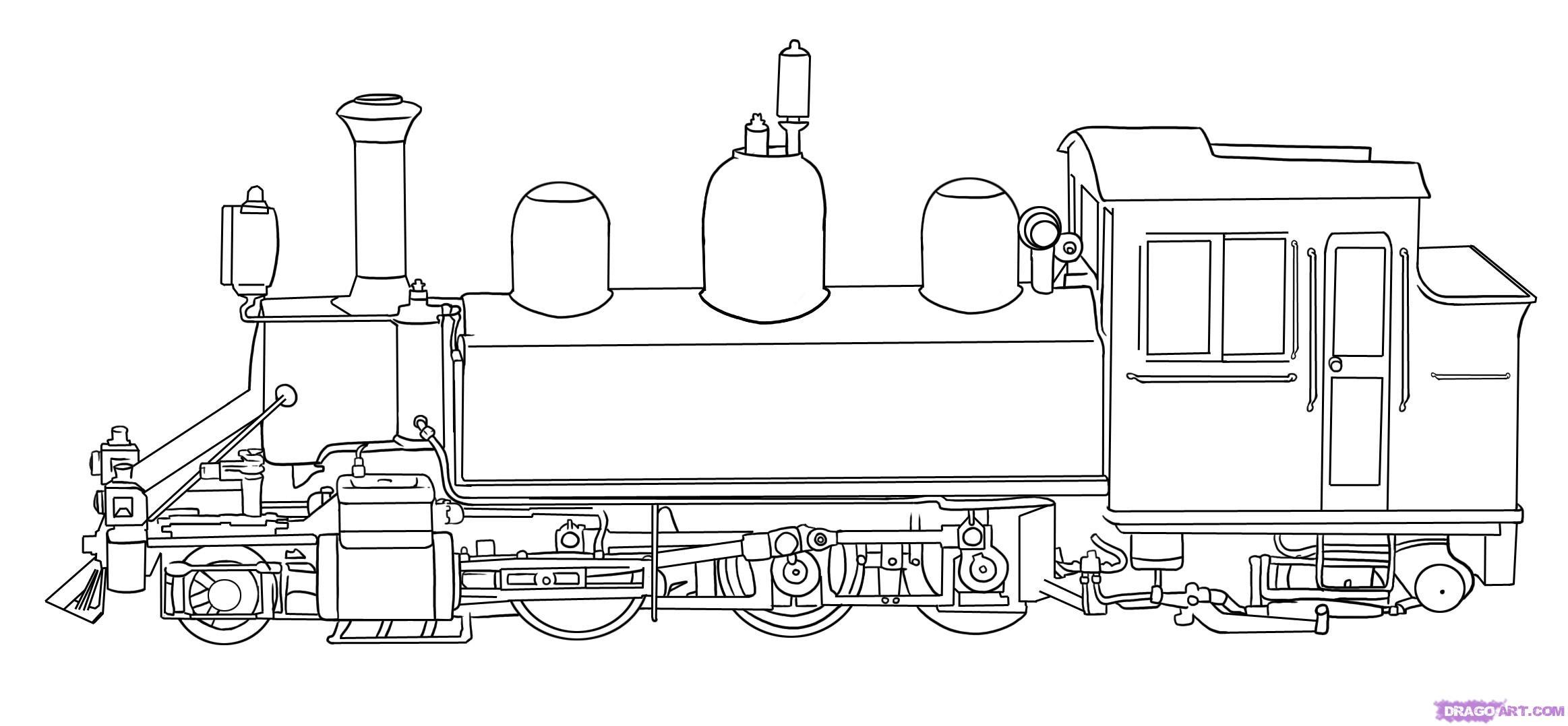 2326x1078 Amazing Old Train Engine Drawing - Train Engine Drawing