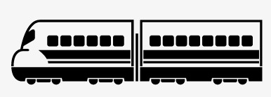 386x139 train line drawing, train vector, line vector, train png - Train Line Drawing
