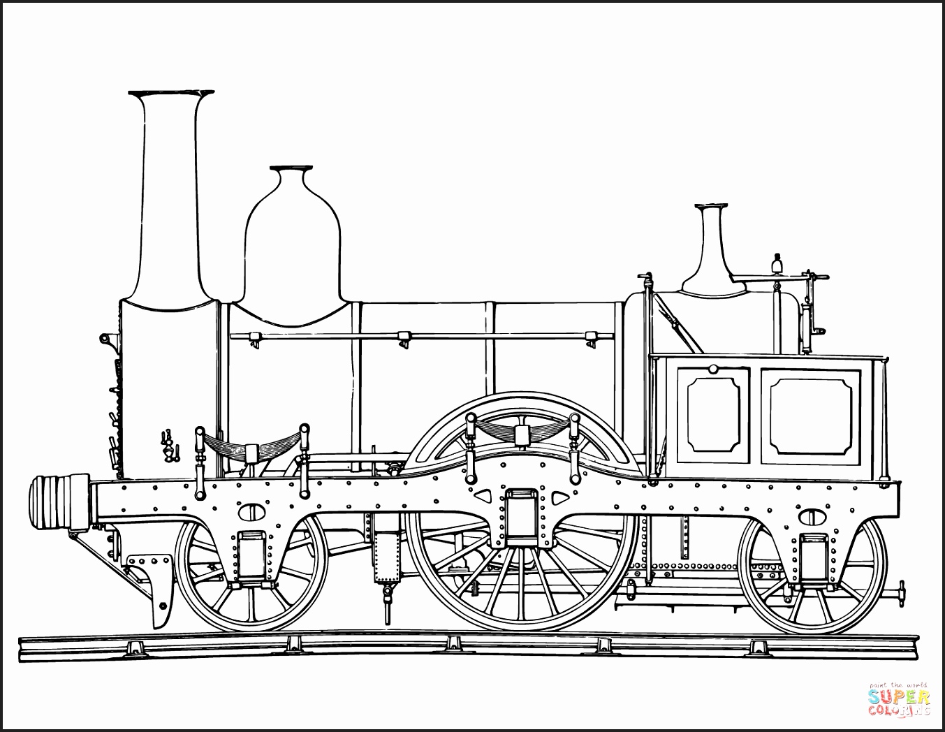 Train Outline Drawing at PaintingValley.com | Explore collection of ...