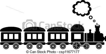 450x230 Train Drawing Clipart Great Free Clipart, Silhouette, Coloring - Train Outline Drawing