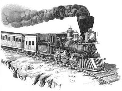 400x301 choo choo in coloring pages train drawing, train sketch - Train Pencil Drawing