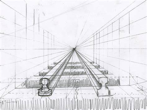 474x355 Railway Track Drawing Perspective Drawing - Train Perspective Drawing