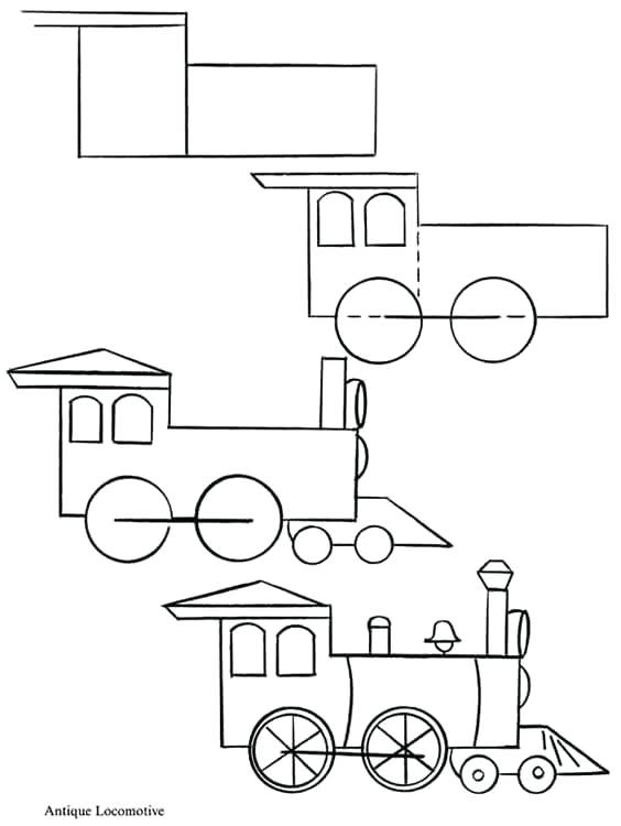 564x750 how to draw a train as well as image titled draw a train step - Train Simple Drawing