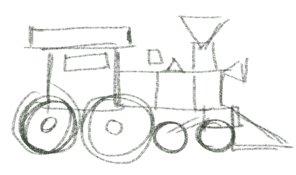 418x247 Sean Sullivan's Uvu Class Blog Drawing For Animation, Basic Shapes - Train Simple Drawing