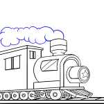 150x150 Simple Drawing Of Train Simple Steam Train Drawing At Getdrawings - Train Simple Drawing