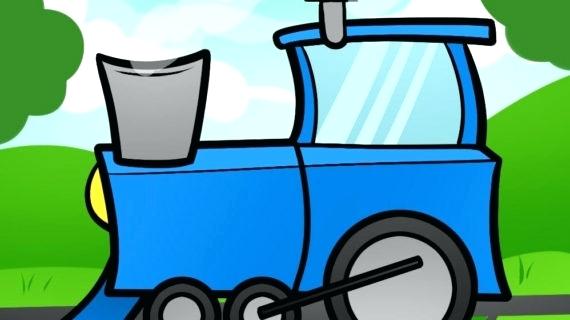 570x320 How To Draw A Train - Train Simple Drawing