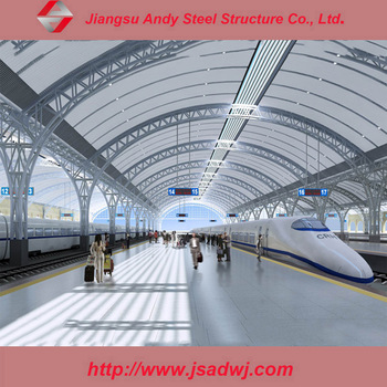 350x350 space frame truss roof train station drawing - Train Station Drawing