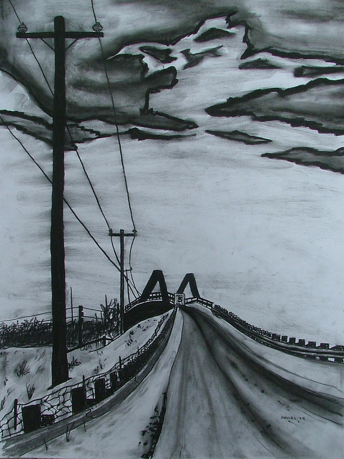 675x900 Bridge Over Train Tracks Drawing - Train Tracks Drawing