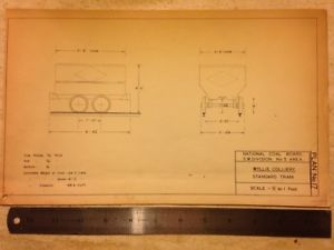 300x225 Original Wyllie Colliery Tram Drawing From Ncb Drawing Office - Tram Drawing