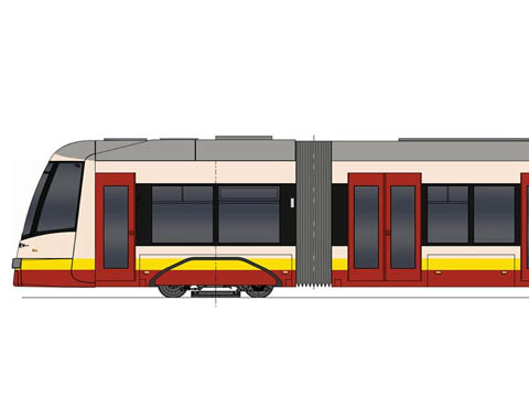 480x360 pesa preferred bidder for warszawa tram contract - Tram Drawing