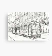 210x230 Tram Drawing Canvas Prints Redbubble - Tram Drawing