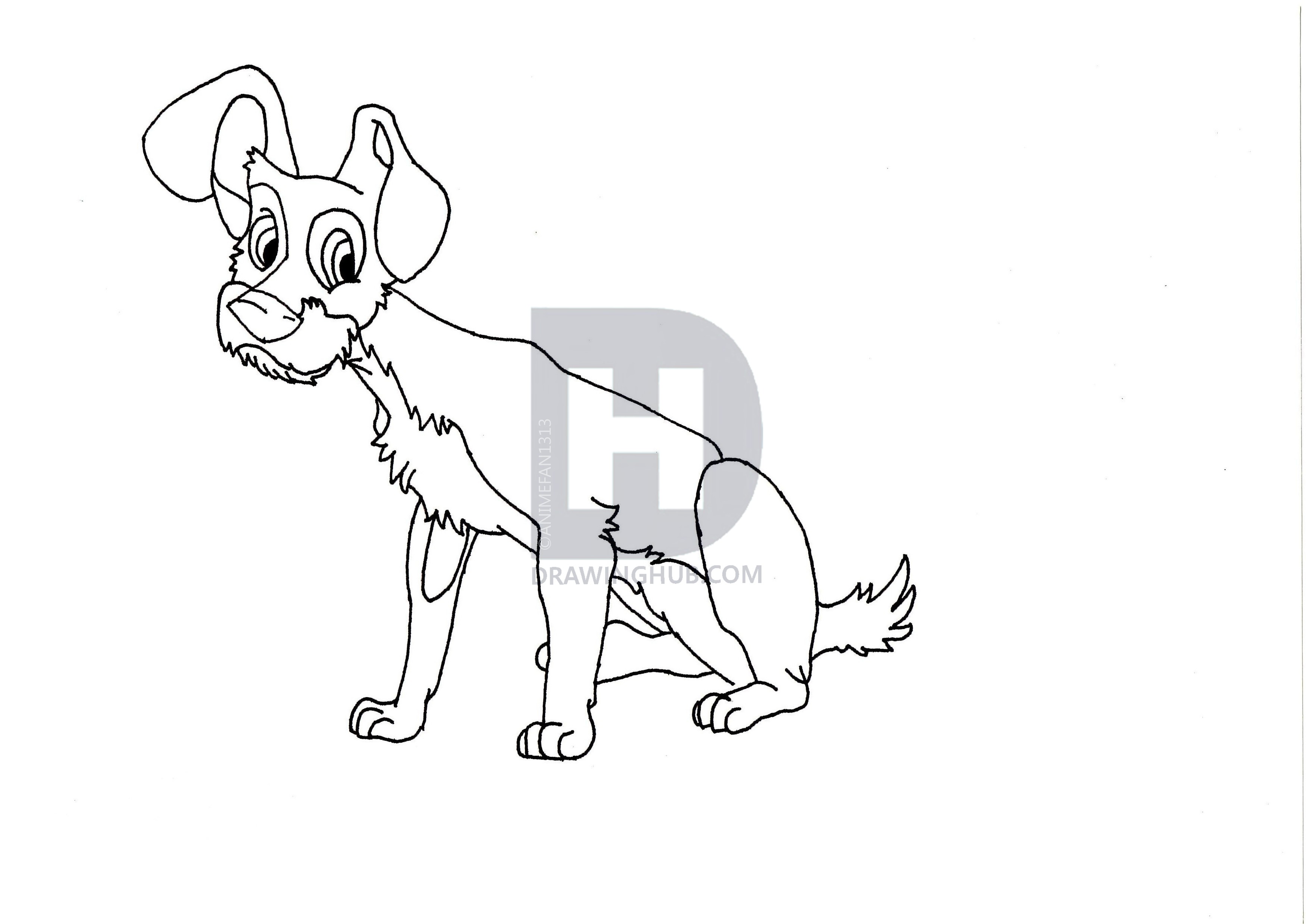 3500x2477 tramp drawing - Tramp Drawing