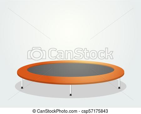 450x364 creative design of orange trampoline draw - Trampoline Drawing