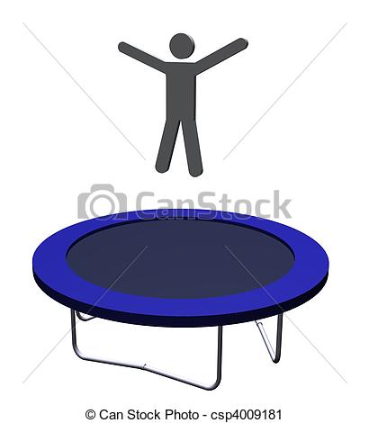 410x470 man jumping on trampoline illustrations and clipart man - Trampoline Drawing