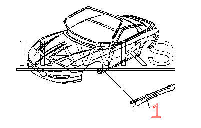 402x256 trans am side skirt rocker ground effect, used - Trans Am Drawing