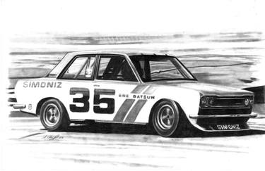 375x243 Trans Am Race Series Datsun Drawing - Trans Am Drawing