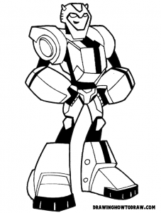 227x300 How To Draw Bumblebee From Transformers With Step - Transformers Cartoon Drawing