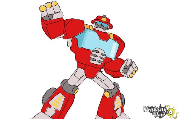 600x400 How To Draw Heatwave From Transformers Rescue Bots - Transformers Cartoon Drawing