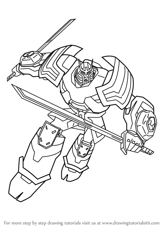 567x800 Learn How To Draw Drift From Transformers - Transformers Cartoon Drawing