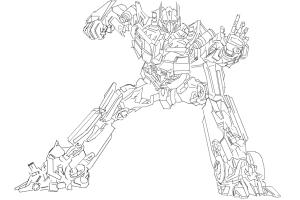 300x200 How To Draw Optimus Prime - Transformers Drawing