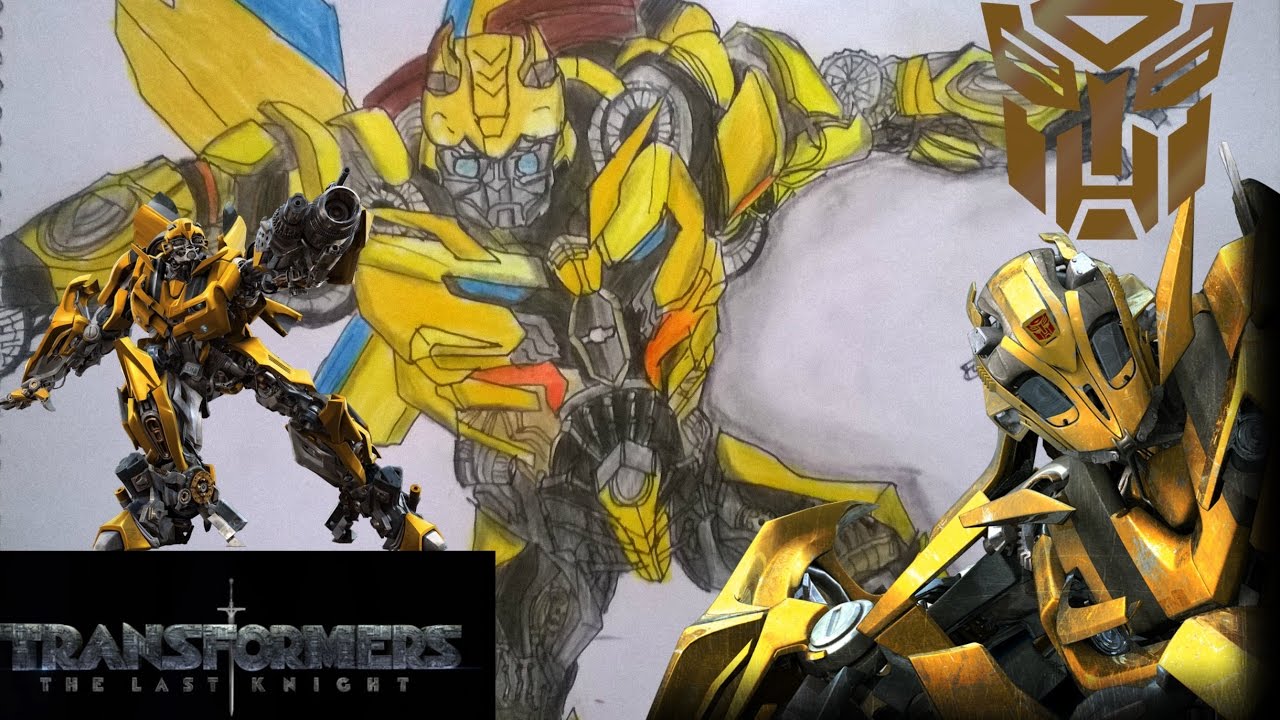 1280x720 Transformers The Last Knight Bumblebee Speed Drawing - Transformers Drawing Games
